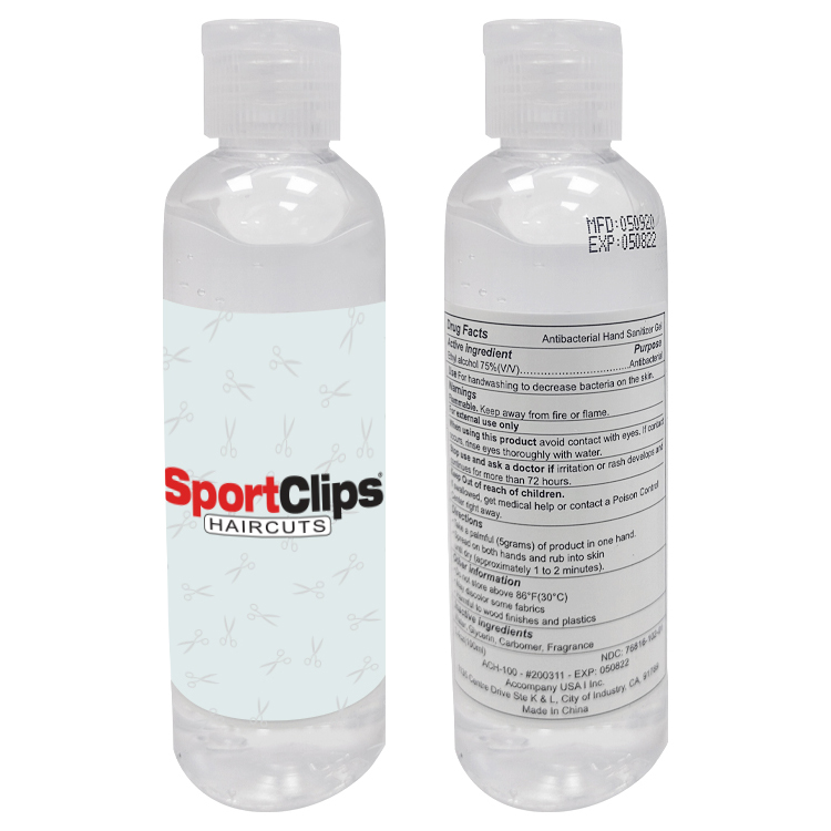 3.4 oz Full Color Hand Sanitizer Bottle HS35L Limelight