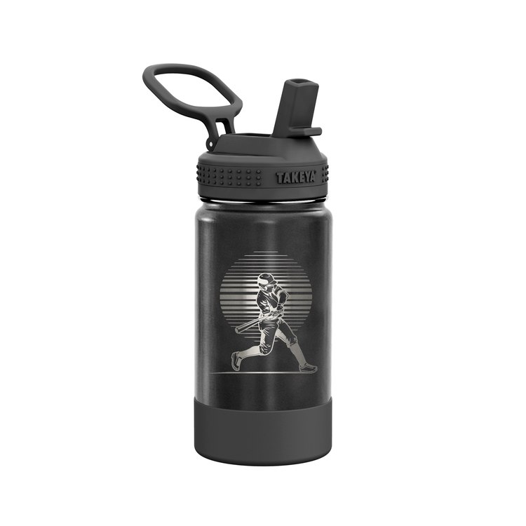 Takeya 14 oz Actives Kids Water Bottle w/ Straw Lid TAKBKST14