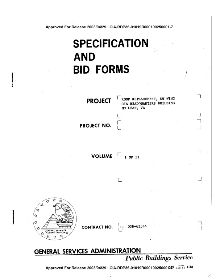 SPECIFICATION AND BID FORMS DocumentCloud