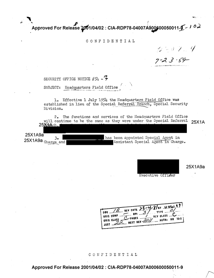 Headquarters Field Office DocumentCloud