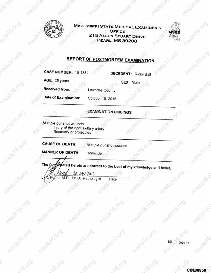 Autopsy Report DocumentCloud