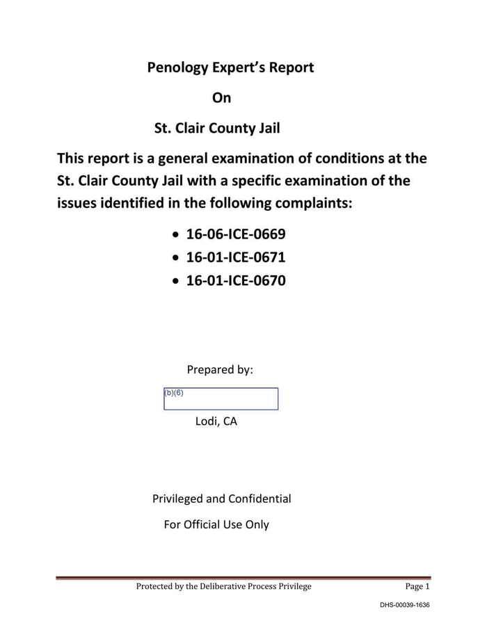 St. Clair County Jail CRCL Inspection (2017) DocumentCloud