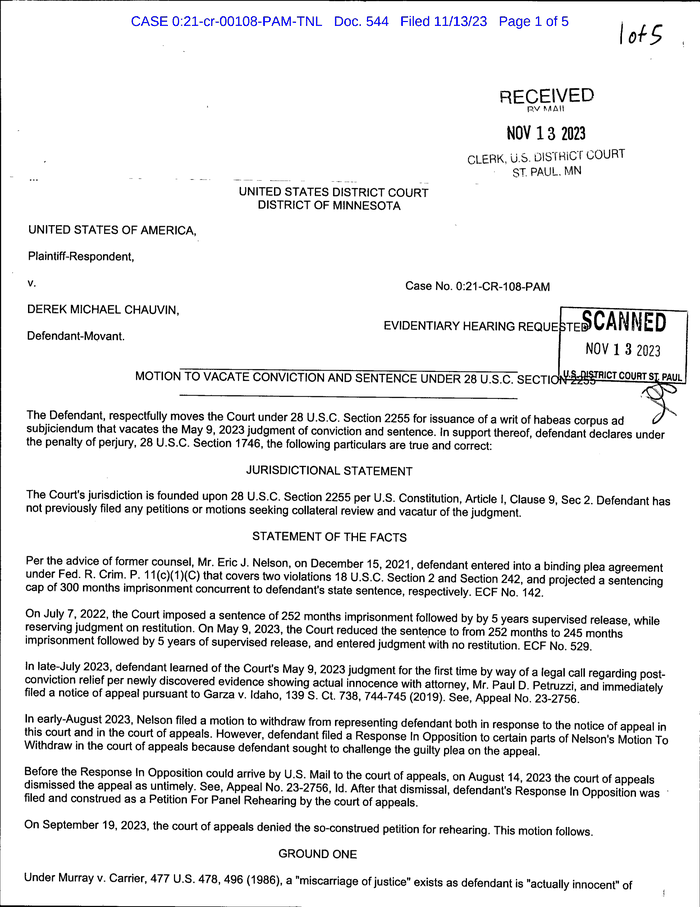 Derek Chauvin emails DocumentCloud