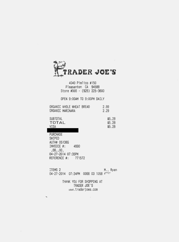 TraderJoesReceipt DocumentCloud