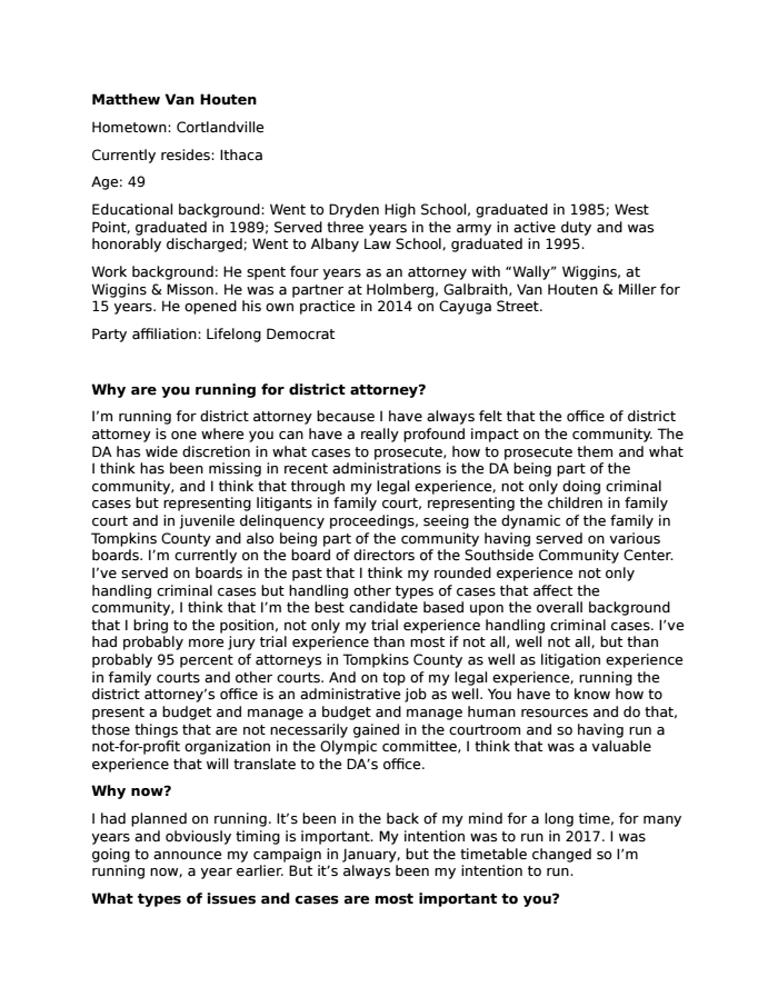 Matthew Van Houten DocumentCloud