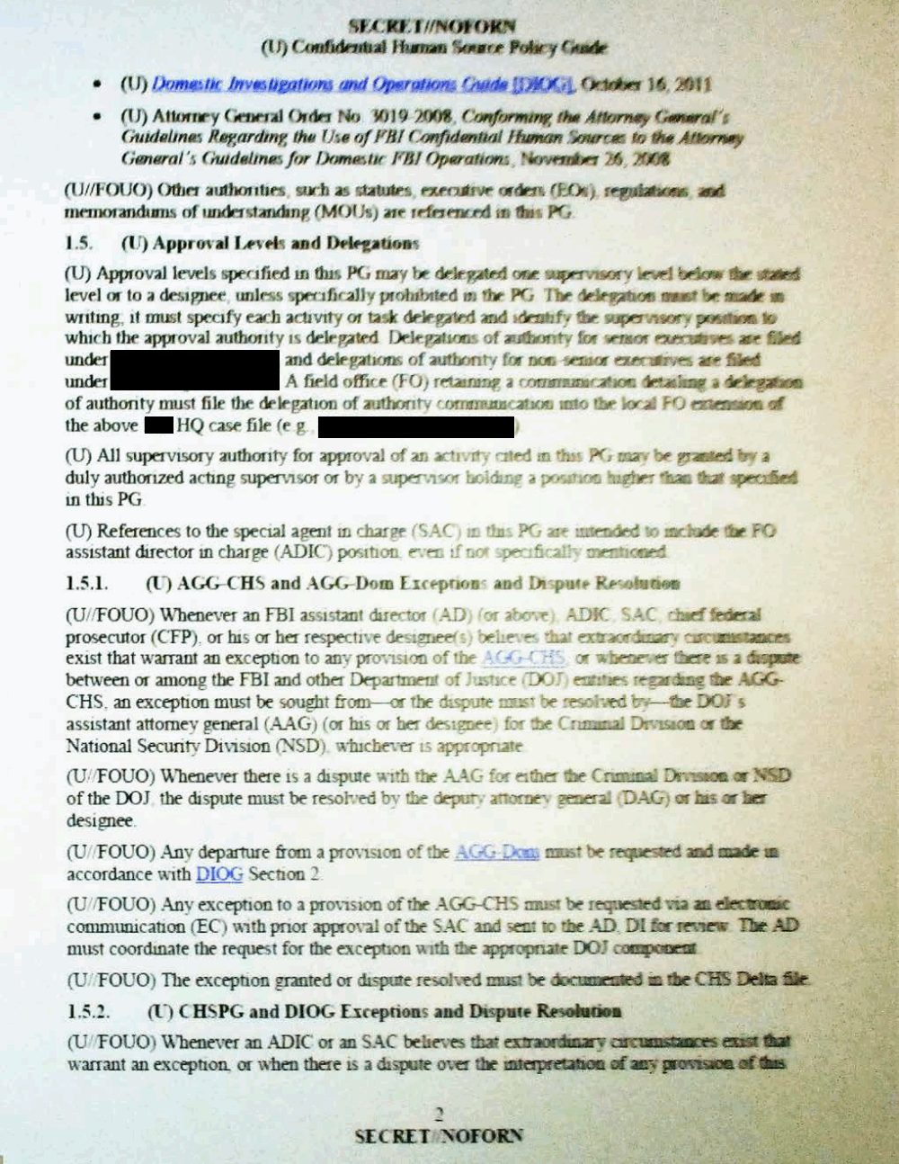 Confidential Human Source Policy Guide The Intercept