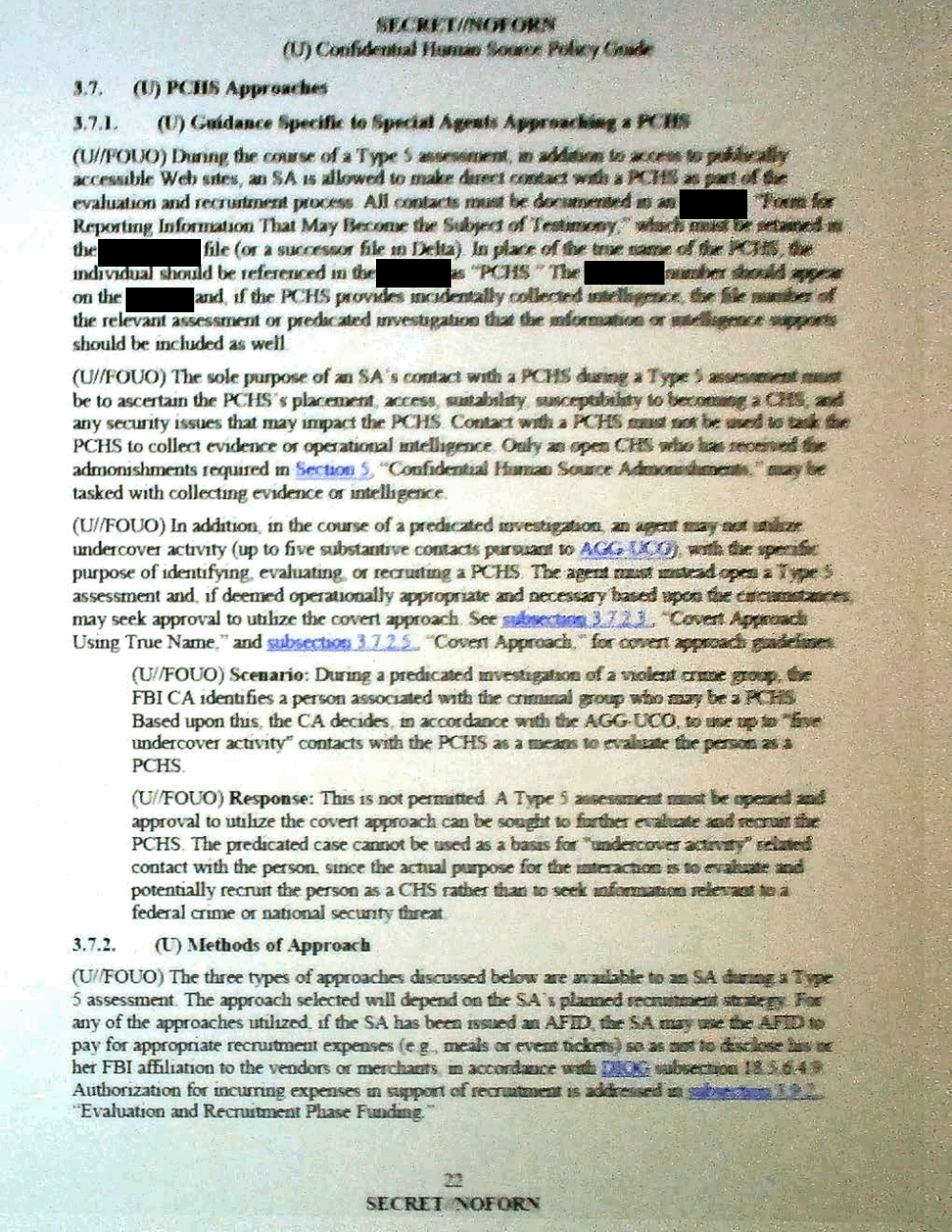 Confidential Human Source Policy Guide The Intercept