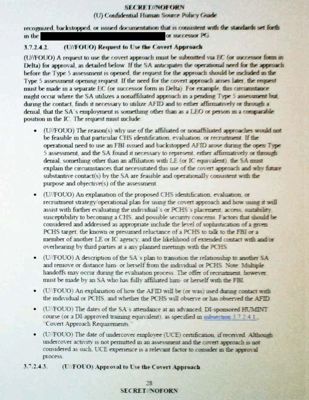 Confidential Human Source Policy Guide The Intercept