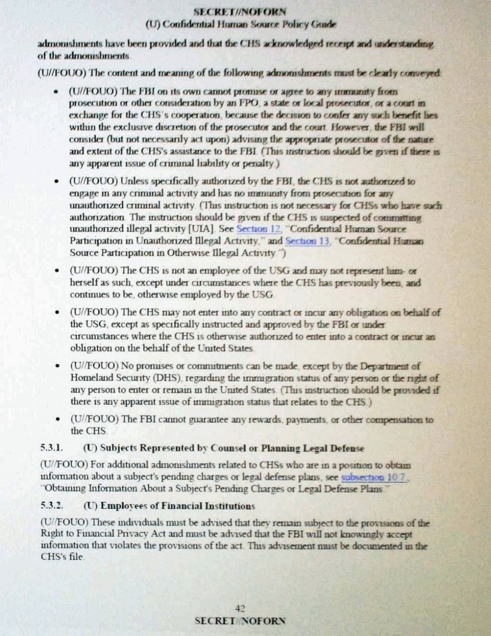 Confidential Human Source Policy Guide The Intercept