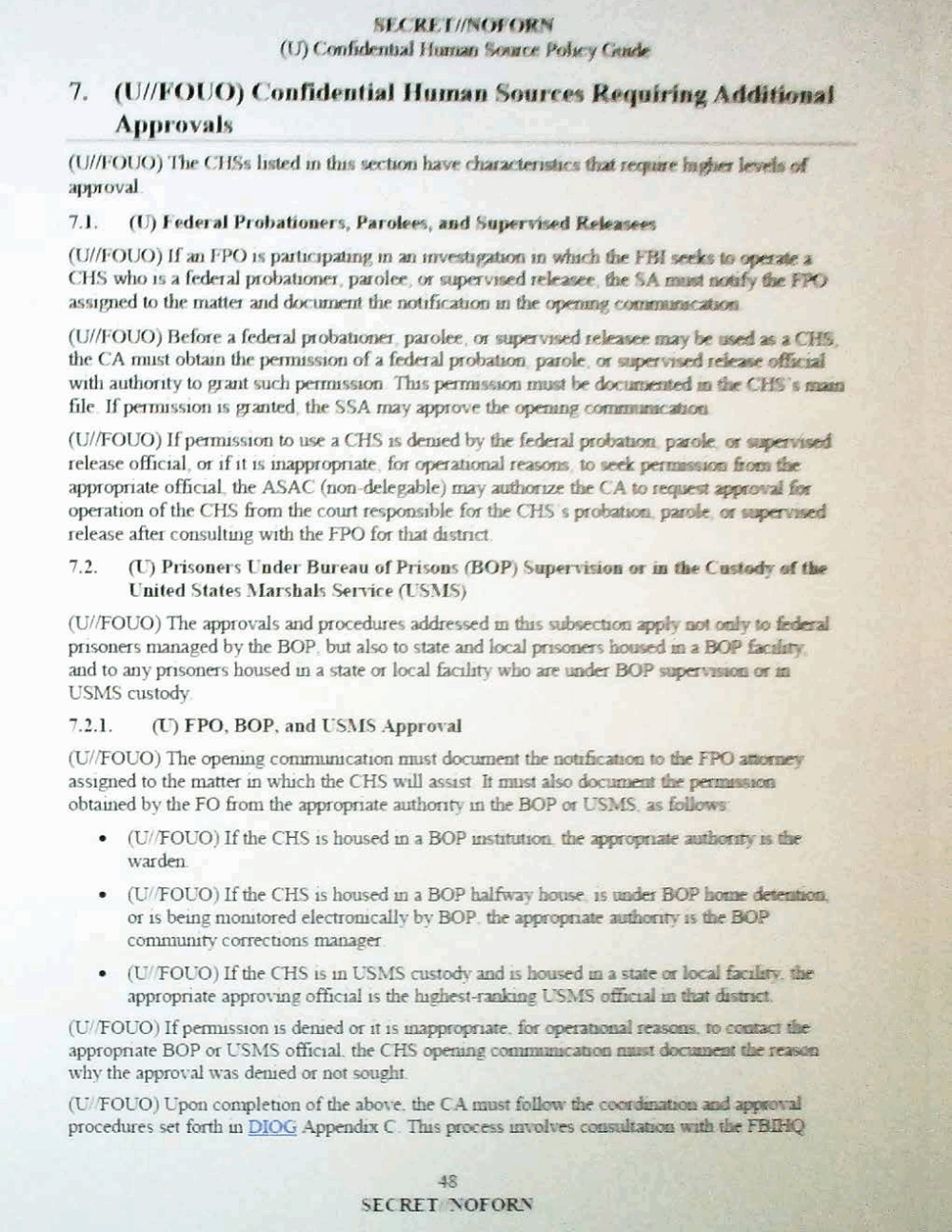 Confidential Human Source Policy Guide The Intercept