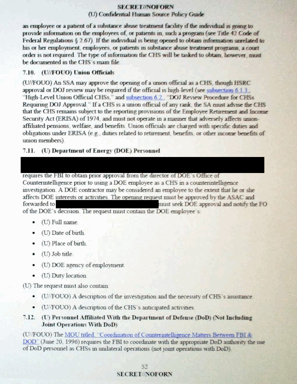 Confidential Human Source Policy Guide The Intercept