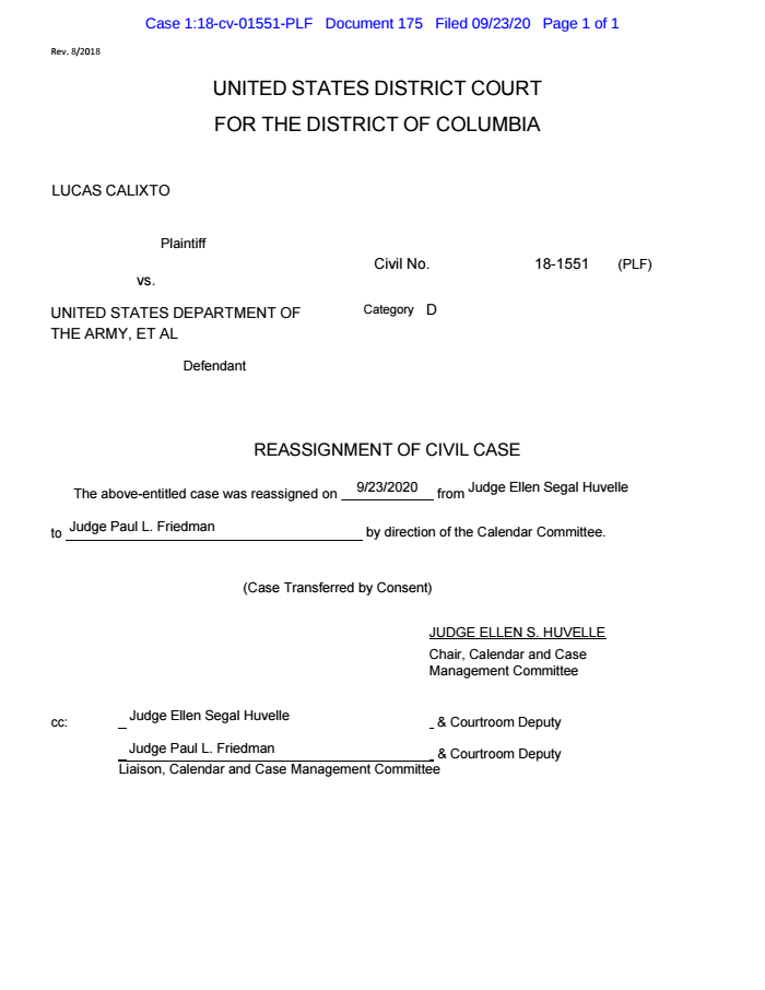 Case Assigned/Reassigned