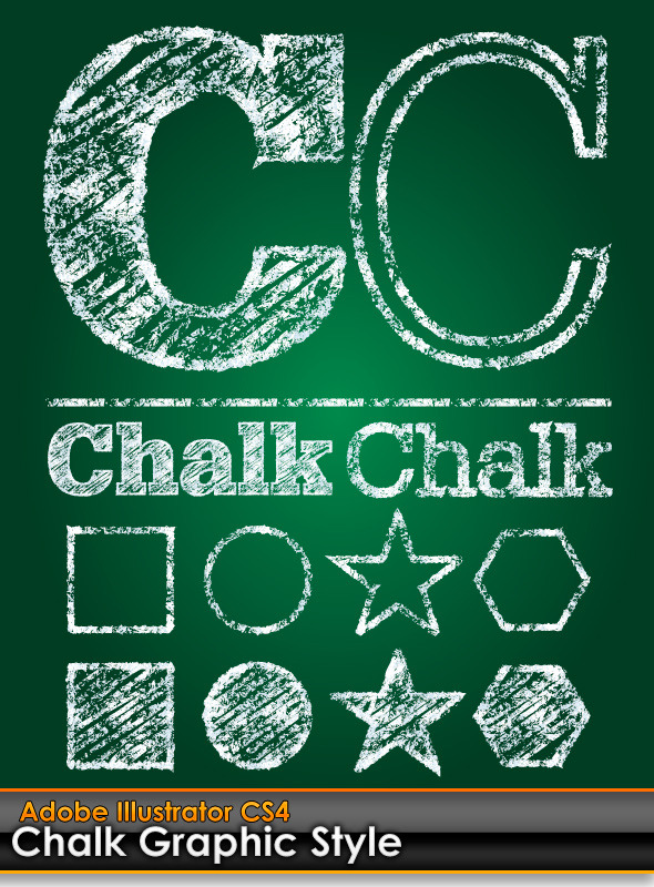 Chalk Board Illustrator Graphic Style by gruberdesigns GraphicRiver