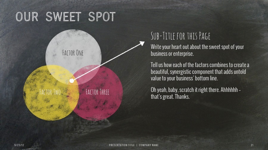 Chalk Dust Powerpoint Presentation Template, Presentation Templates