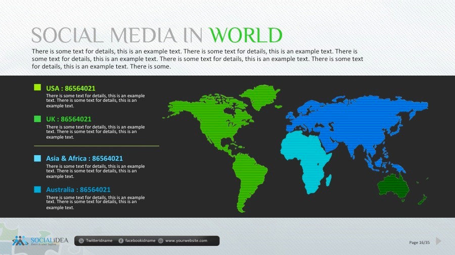 Socialidea Social Media PowerPoint Templates by GraphicArtist