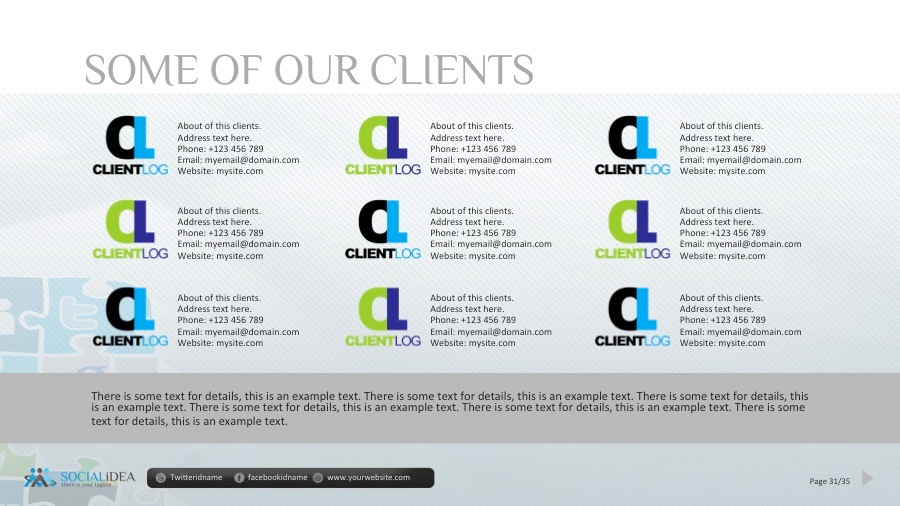 Socialidea Social Media PowerPoint Templates by GraphicArtist