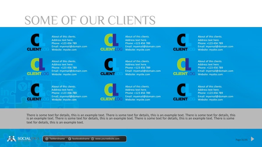 Socialidea Social Media PowerPoint Templates by GraphicArtist