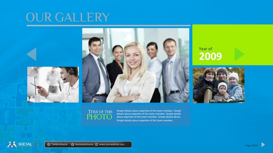 Socialidea Social Media PowerPoint Templates by GraphicArtist