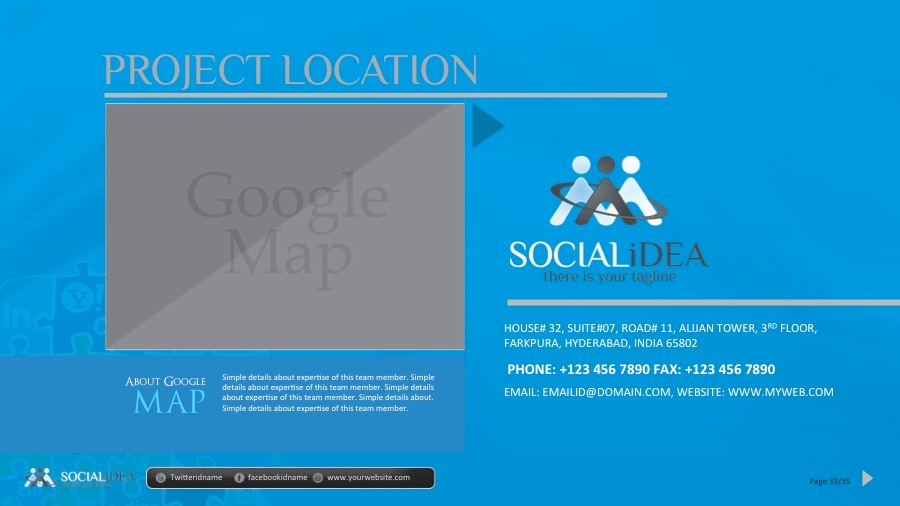 Socialidea Social Media PowerPoint Templates by GraphicArtist