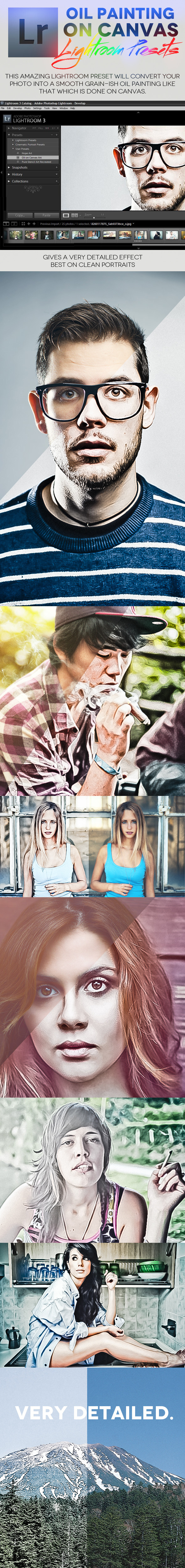 Oil on Canvas Lightroom Preset by IngeniousArtist GraphicRiver