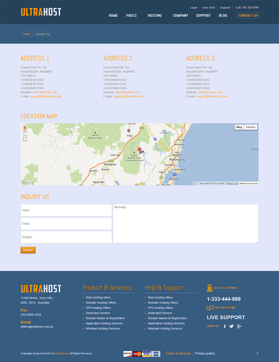 UltraHost Business & Hosting Joomla Template by ThemeLan ThemeForest