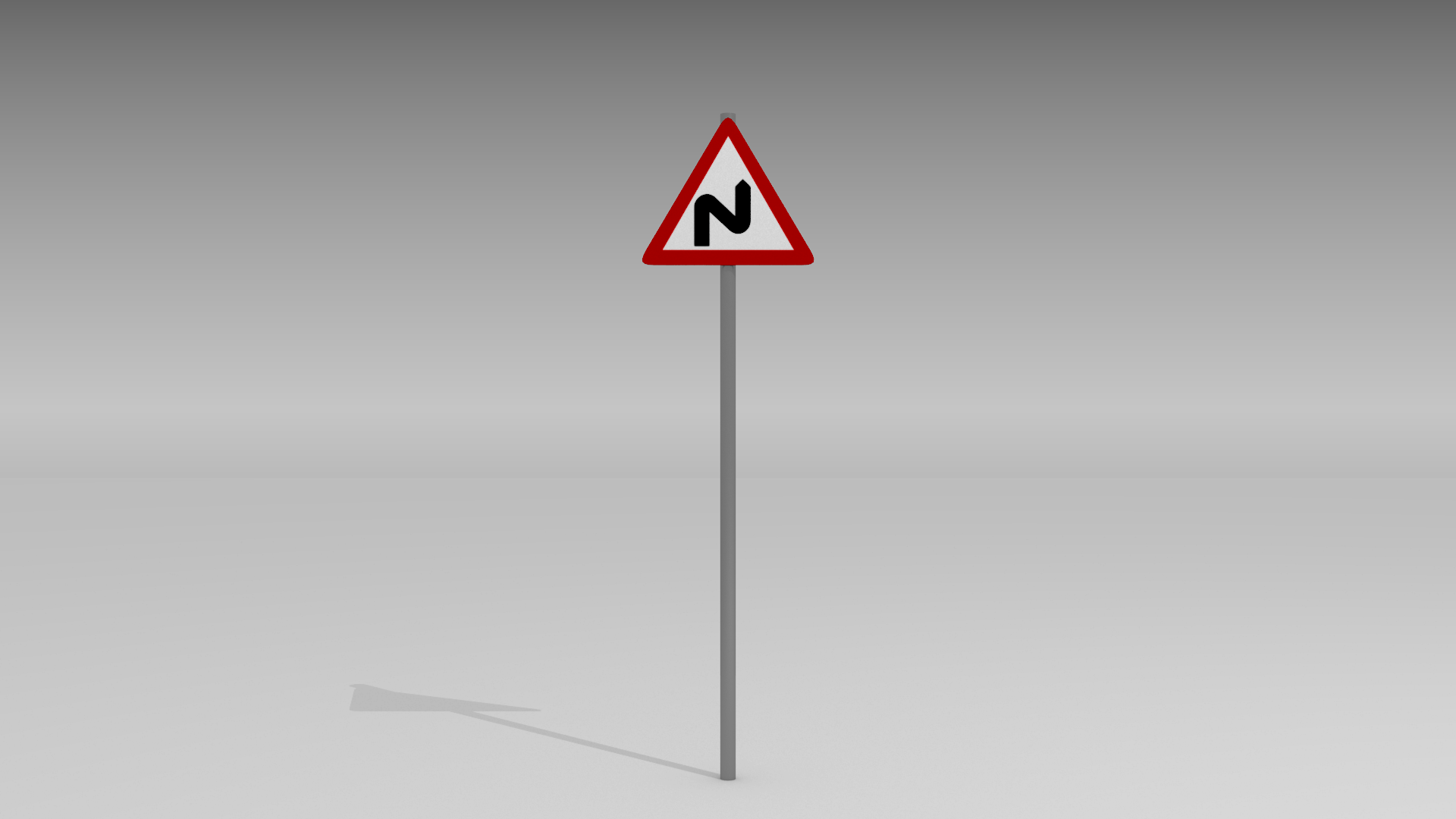 Double bend sign by dragosburian 3DOcean