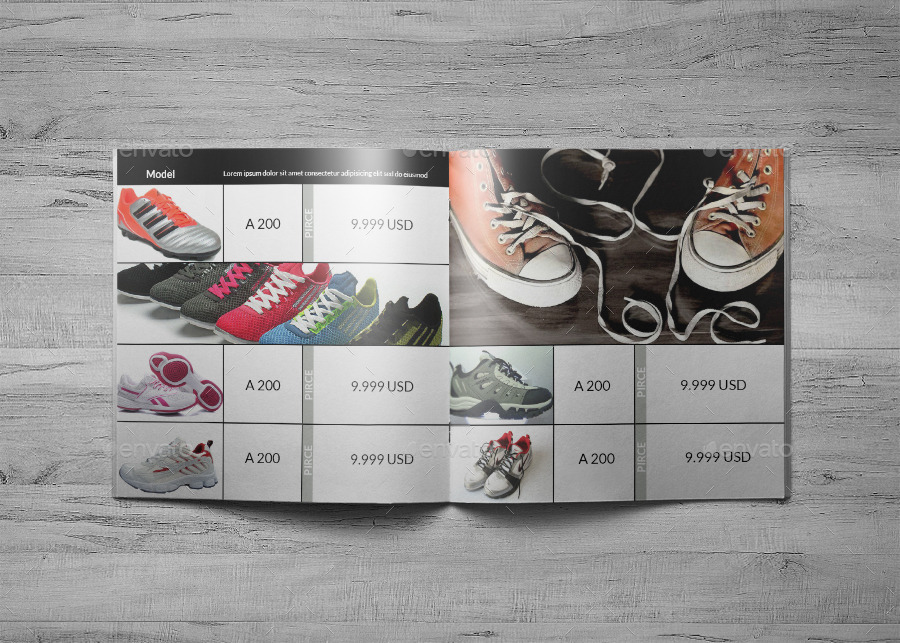 Shoes InDesign Catalog Template HP0020 by annozio GraphicRiver