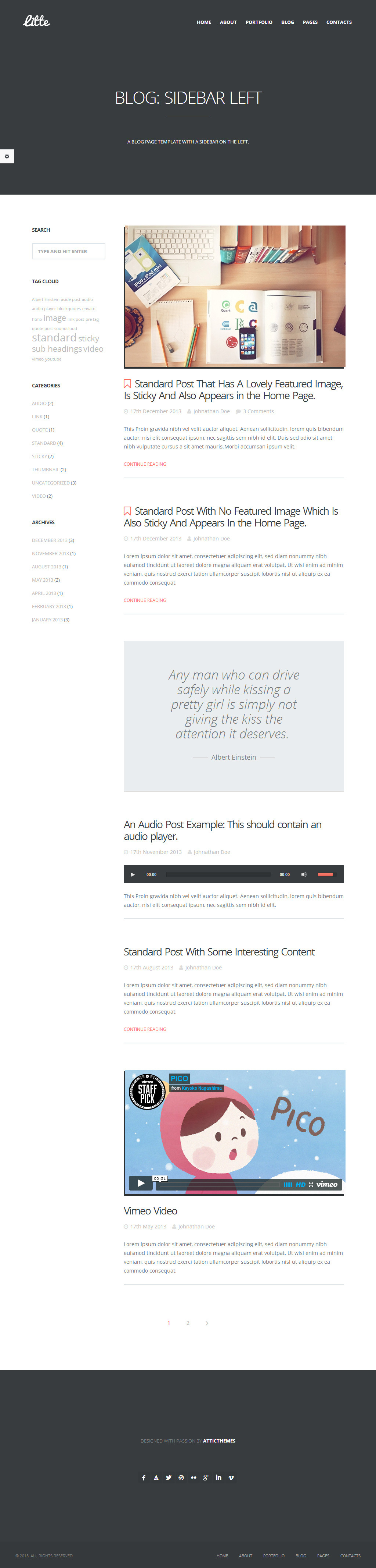 Litte Multipurpose WordPress Theme by atticthemes ThemeForest