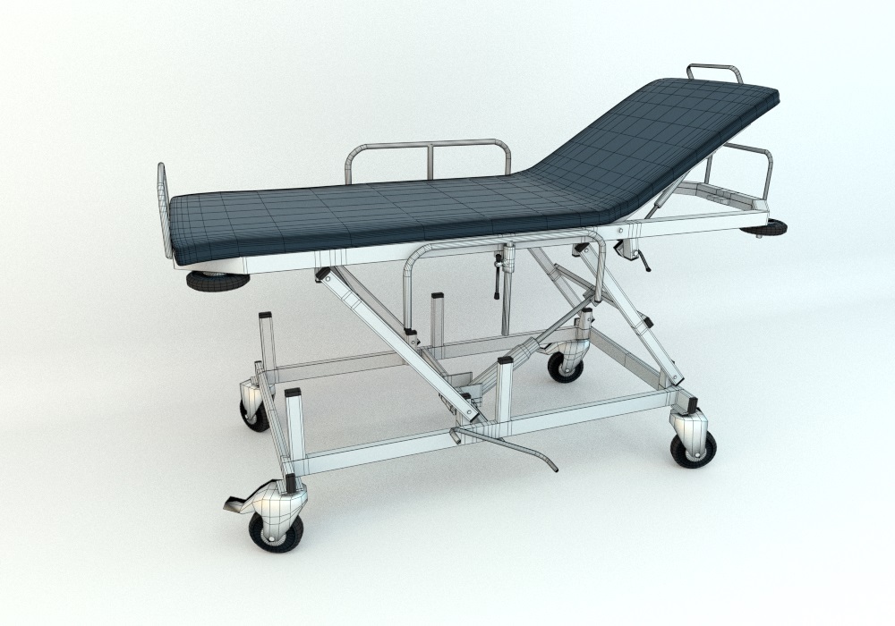 Hospital Gurney by Cervelat 3DOcean