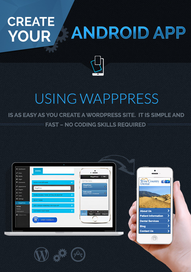 Wapppress builds Android Mobile App for any WordPress