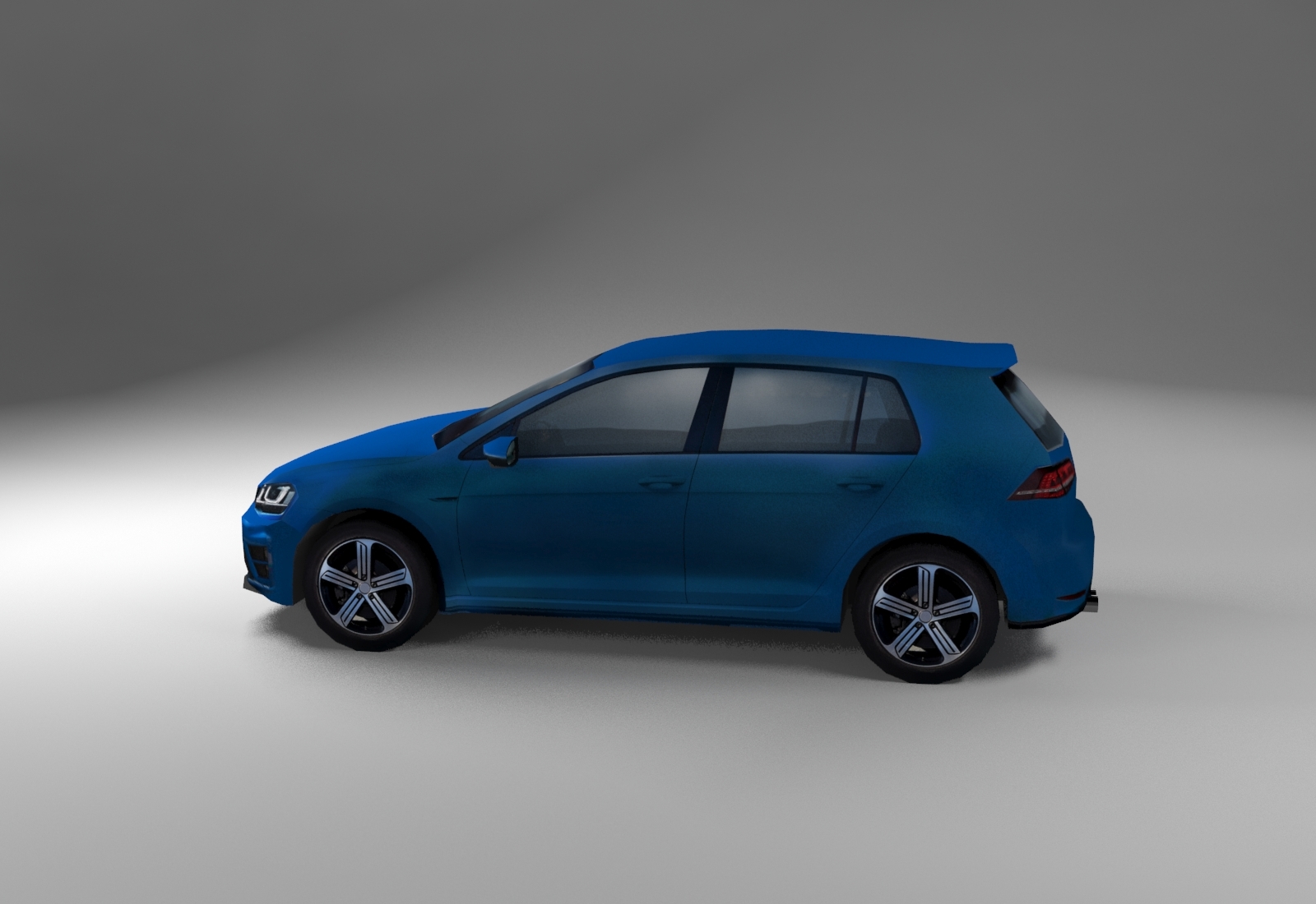 German Hatchback 2015 R line generic by Art_good_format 3DOcean