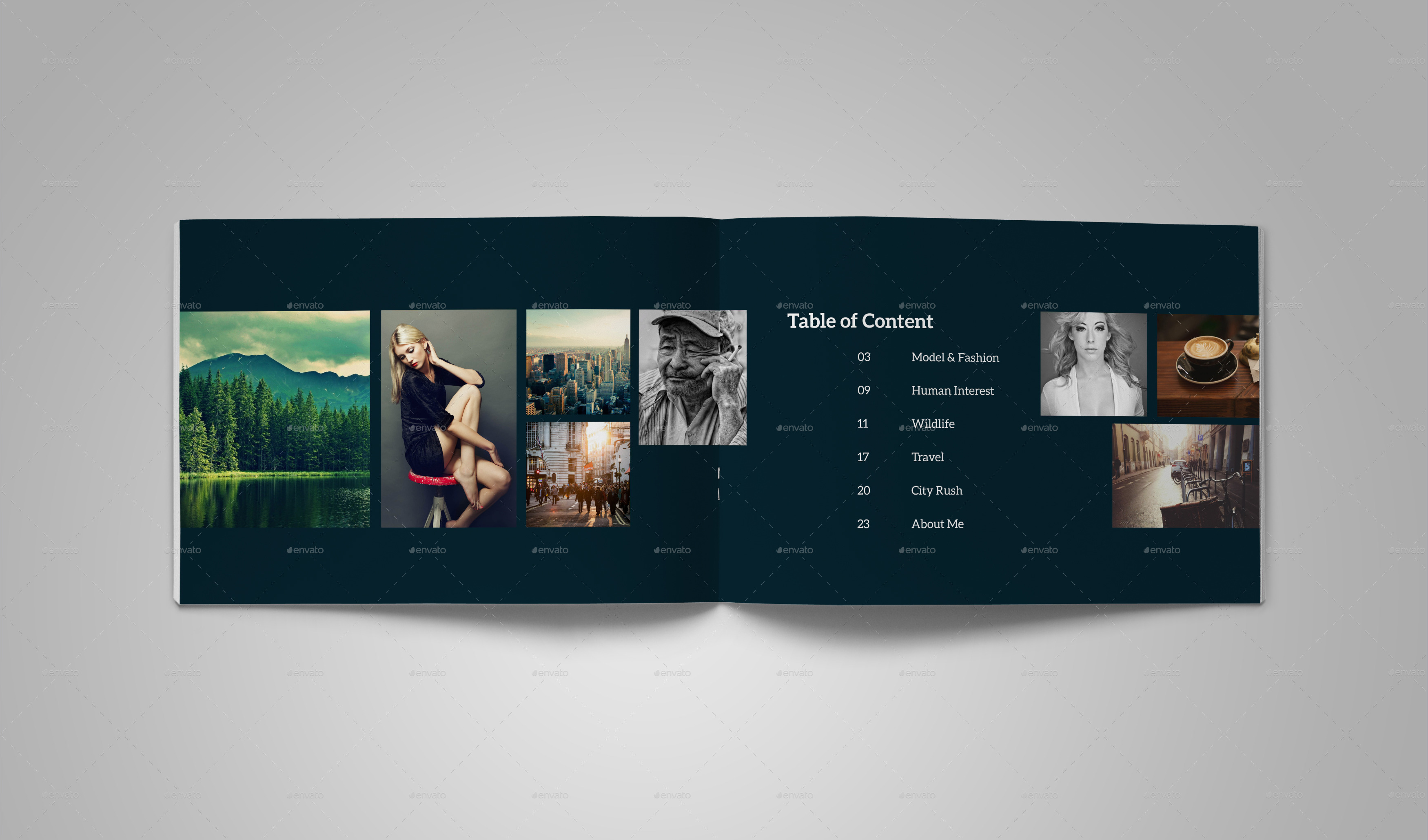 Photography Portfolio/Photo Album (Landscape) vol.1, Print Templates