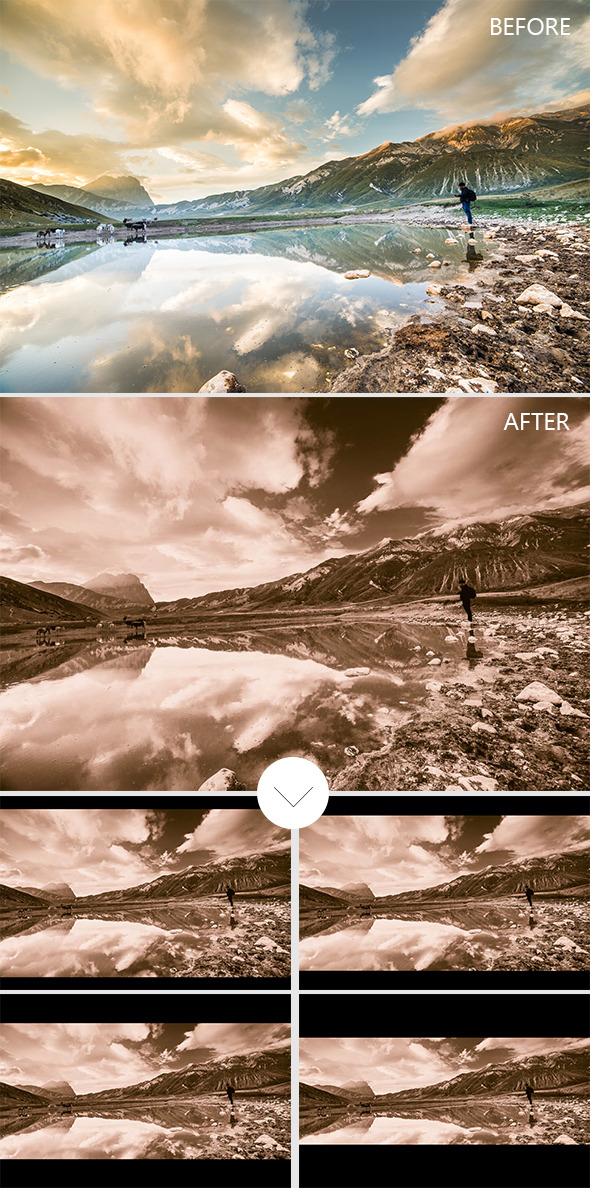 30 Cinematic Film Look Lightroom Presets VOL.5 by H2ObrothersDesign