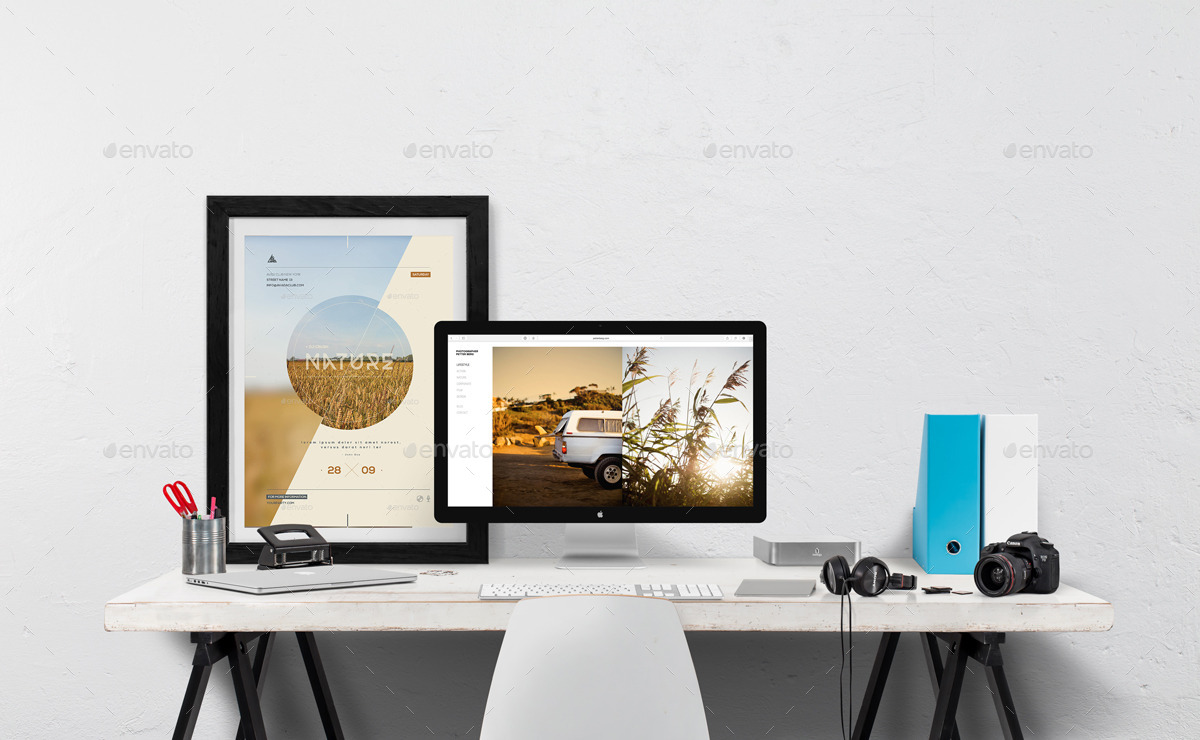 Macbook Desktop Mockup Creator, Graphics GraphicRiver