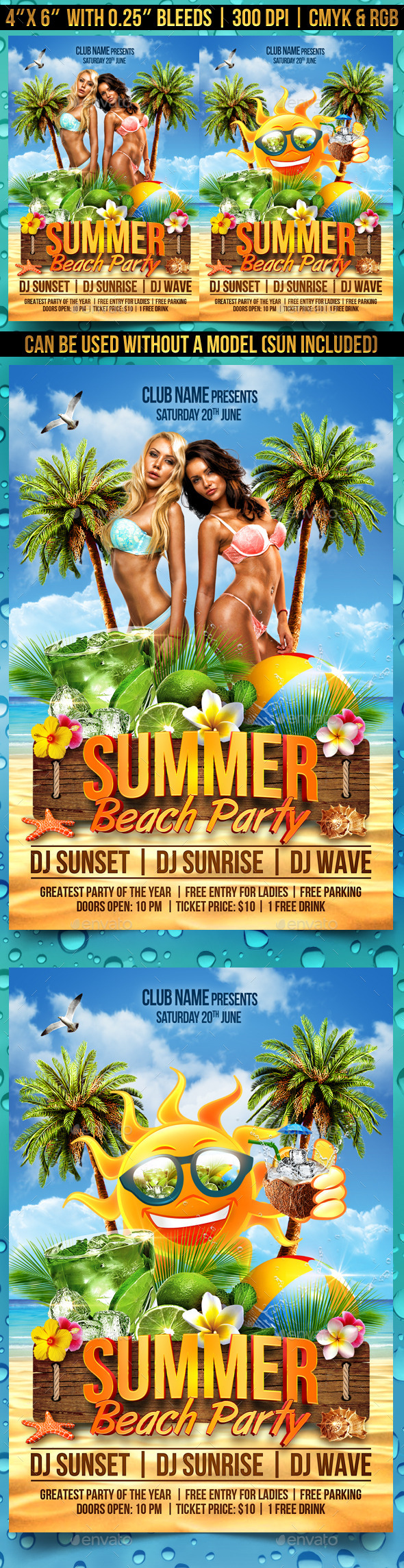 summer beach party 2023 runescape Summer Beach Party Flyer by Gugulanul GraphicRiver