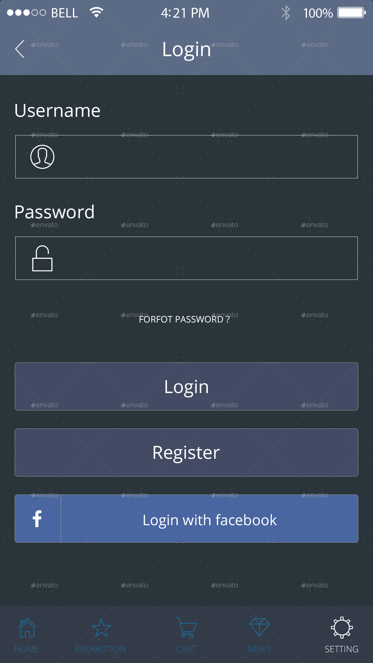 App UX/UI by cuongvq GraphicRiver