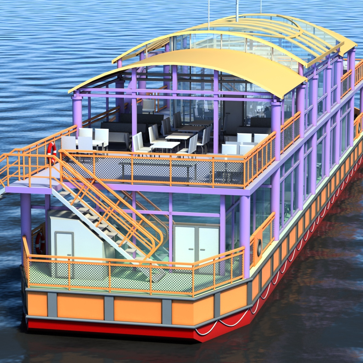 Floating Restaurant by 3DOcean