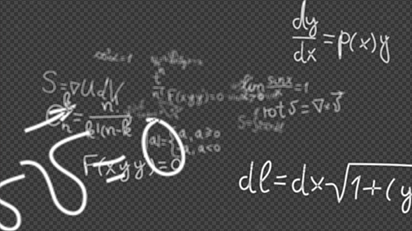 Flying Through Math Equations by se5d VideoHive