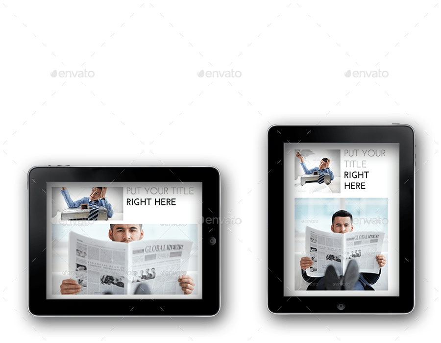 iPad &Tablet Business Magazine by crew55design GraphicRiver