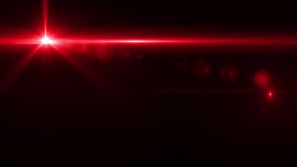 Red Light Flare Effect In Dark. Optical Flare by Life_Music VideoHive