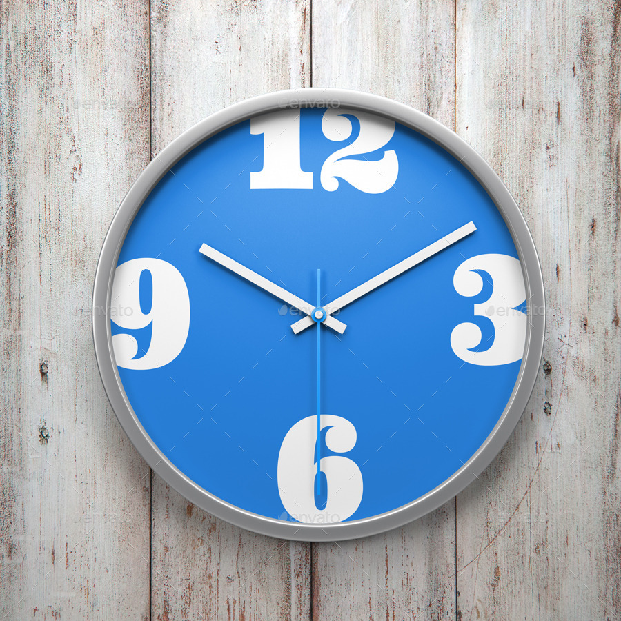 Wall Clock Mockup, Graphics GraphicRiver