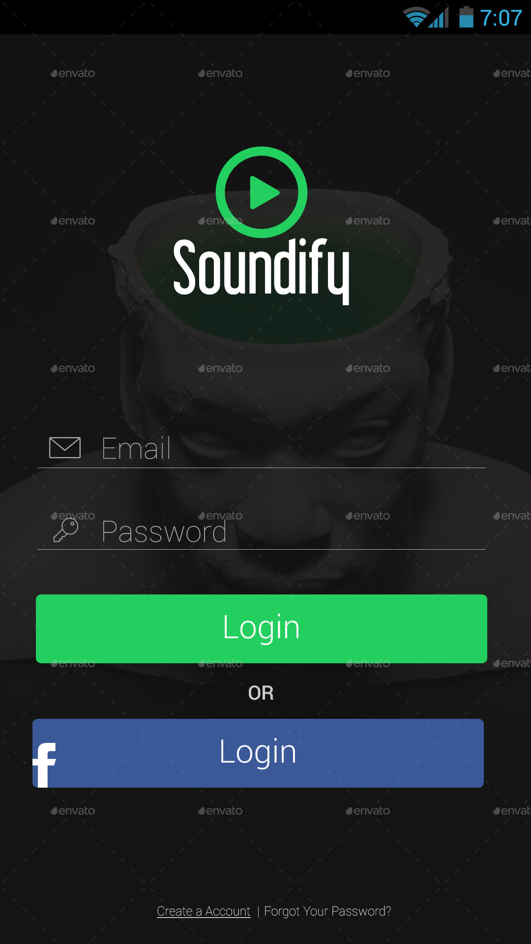 Soundify - Mobile Music App Design by cmakyrk | GraphicRiver