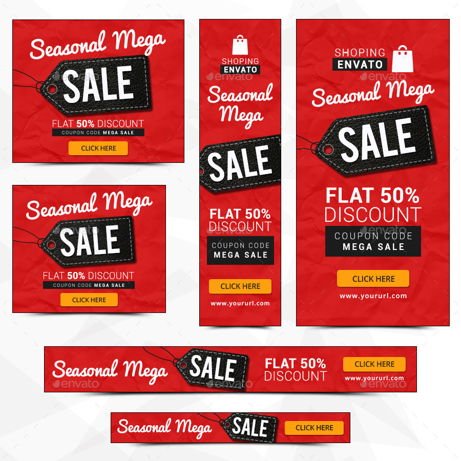 Seasonal Sale Banners by Hyov GraphicRiver