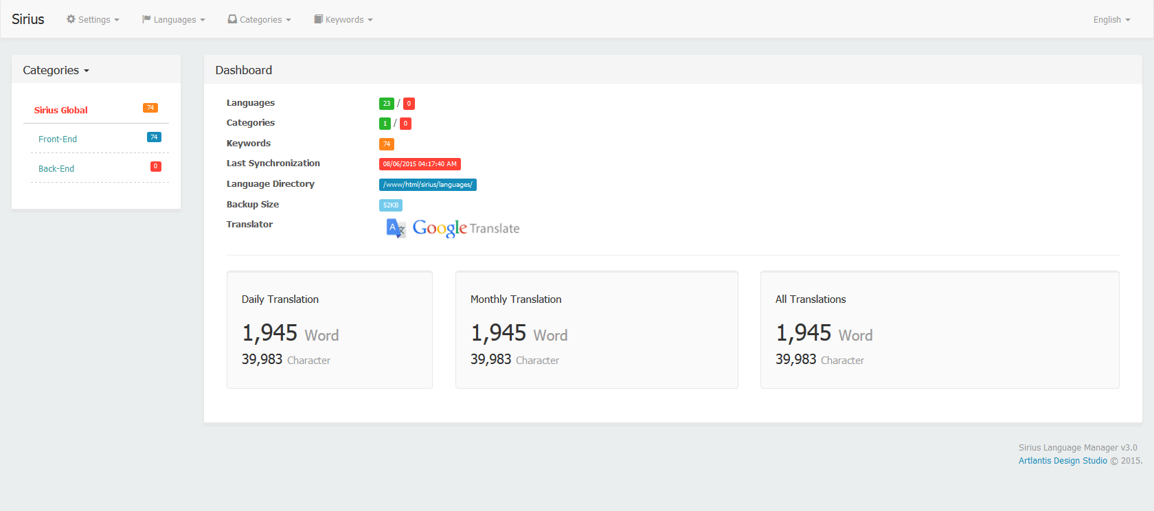 Sirius PHP MultiLanguage File Editor by thunderfury CodeCanyon