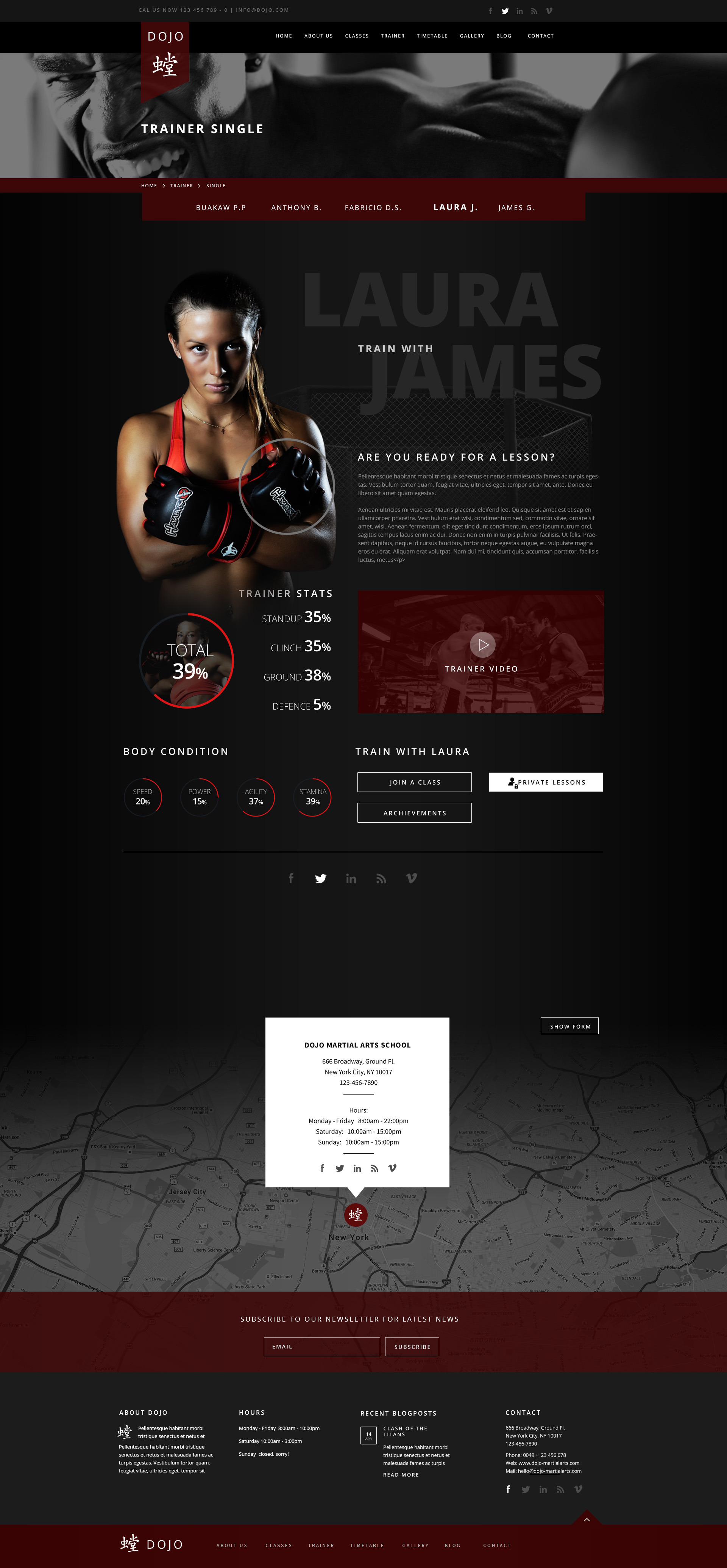Dojo Martial Arts HTML Template by createitpl ThemeForest