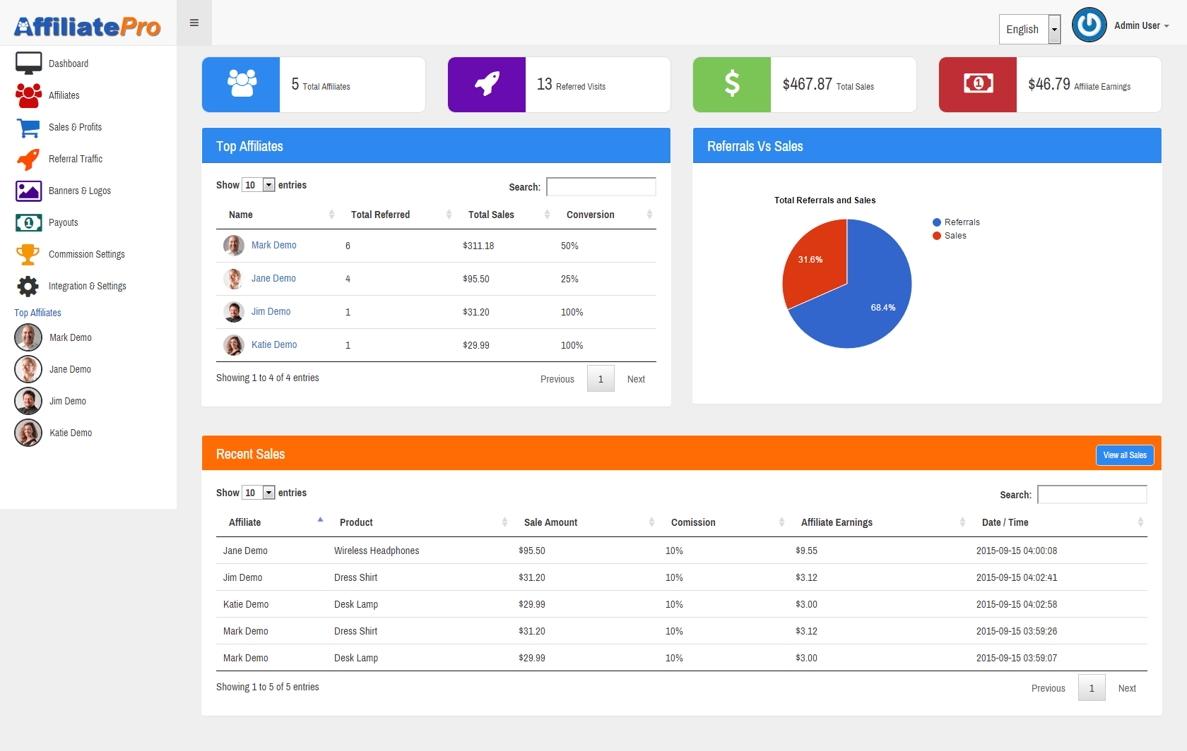 Affiliate Pro Affiliate Management System by jdwebdesigner CodeCanyon