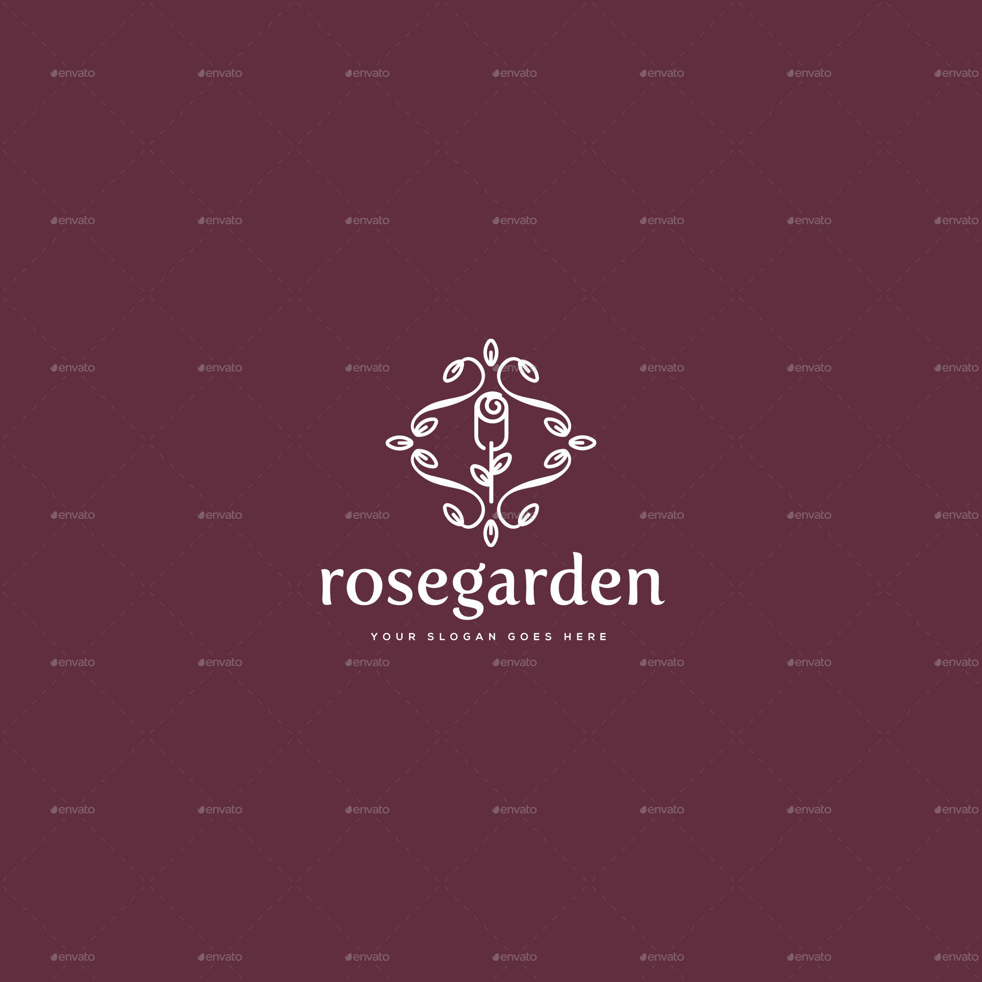 Rose Garden Logo Template, Logo Templates GraphicRiver