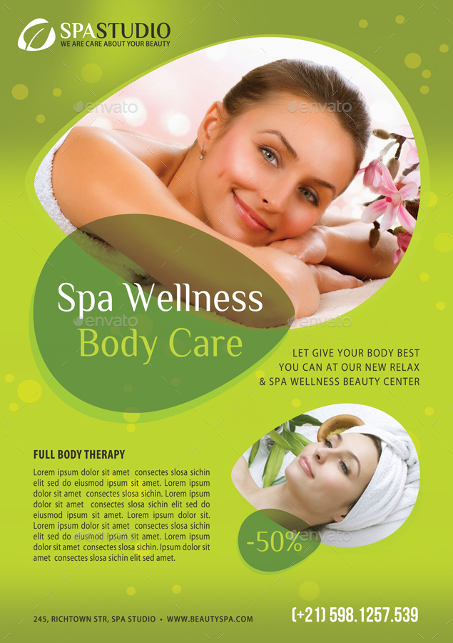 Beauty and Spa Poster Template V06, Print Templates GraphicRiver