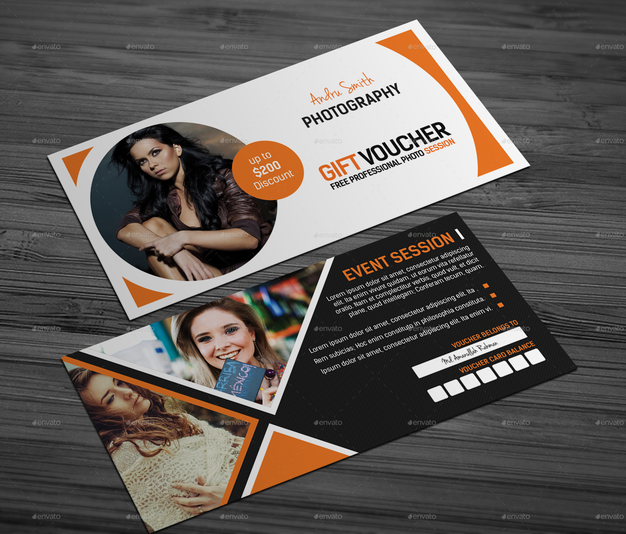 Photography Studio Gift Voucher by Elite_Designer GraphicRiver