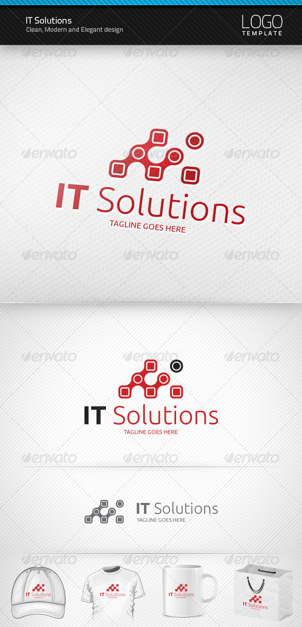 IT Solutions Logo by artnook GraphicRiver